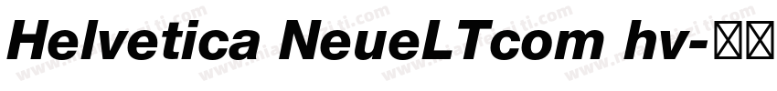 Helvetica NeueLTcom hv字体转换